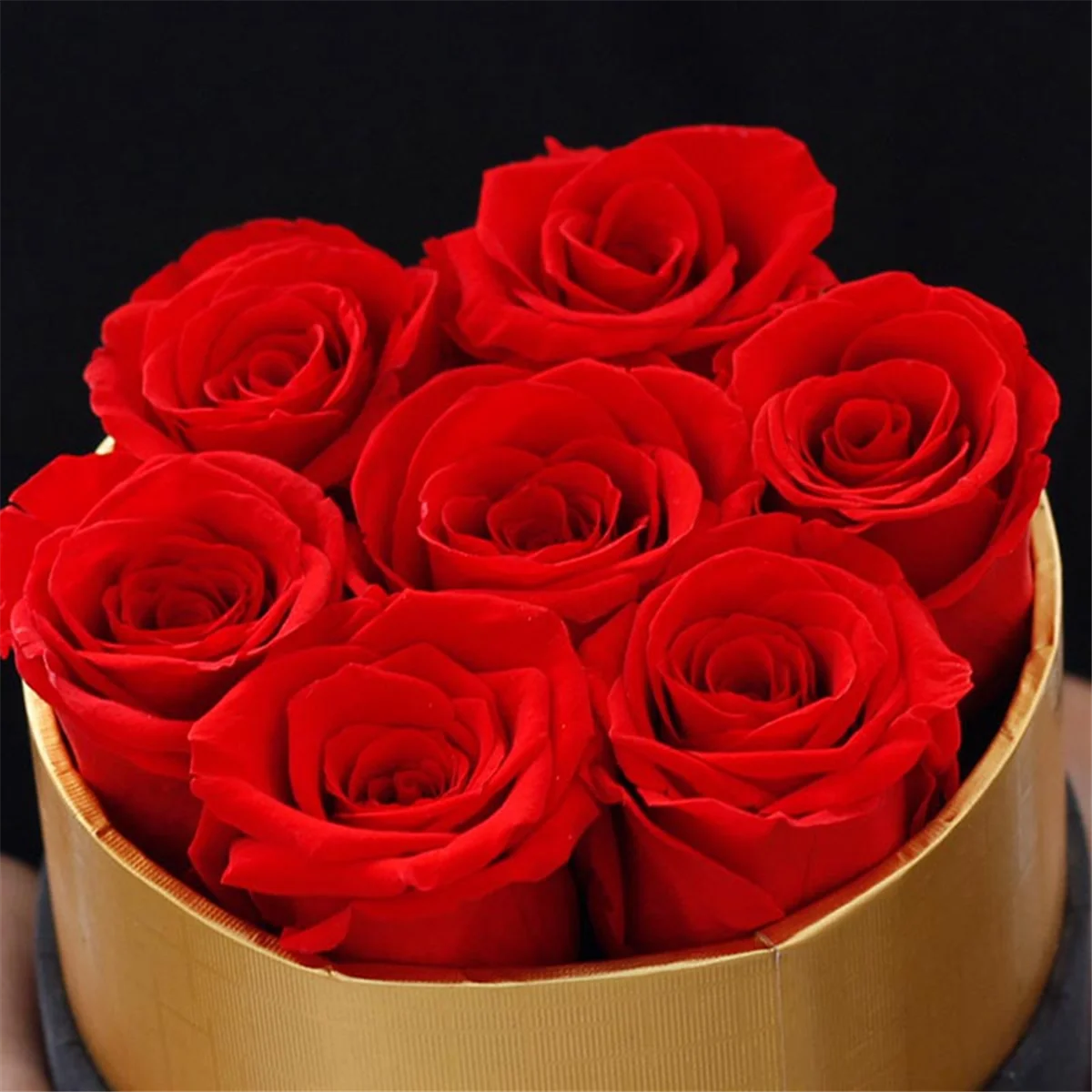 N09R Romantic Level A Eternal Rose in Box Gifts Wife Real Rose Preserved Flower Gift Set Home Decor Valentines Day Wedding