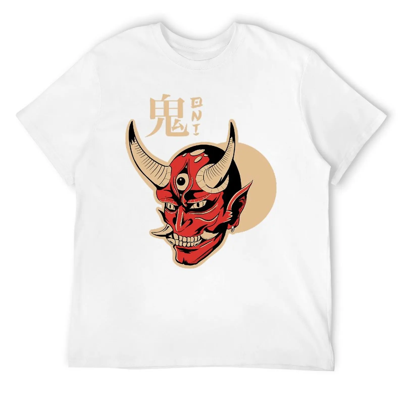 Yokai Japanese Oni Demon Crewneck T-shirt Movement Top Tee Funny Graphic Funny Vintag Home Eur Size