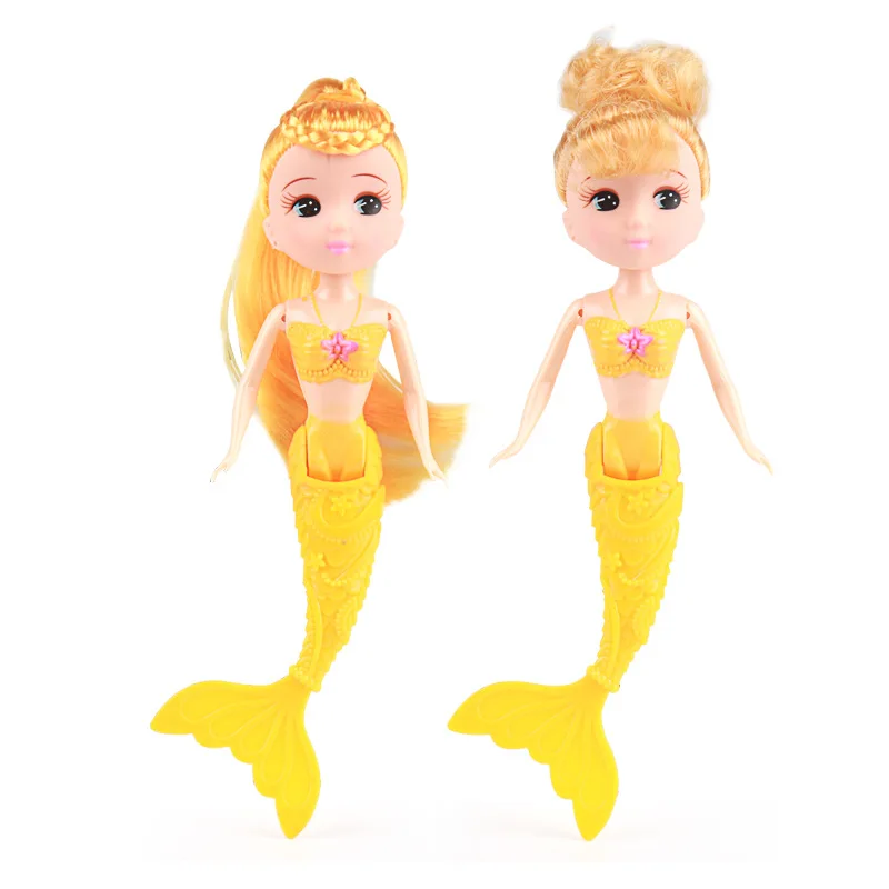 Kawaii Doll Items 16 cm Mini Mermaid Juguetes Miniature Small Animal  Dolls Kids Toys For Barbie DIY Game Children Baby Birthday