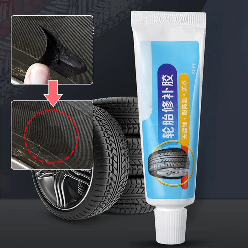 Car Tire Repair Glue Super Strong Sealant Glue Liquid Rubber for Tire Repairing Wear-resistant Glue Tyre Repair Kits Garage Tool