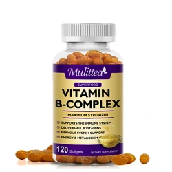 Mulittea Vitamin B Complex Capsule Folic Acid & Biotin Reduce Stress &Supports Better Moods Assists Nervous System Health&Energy