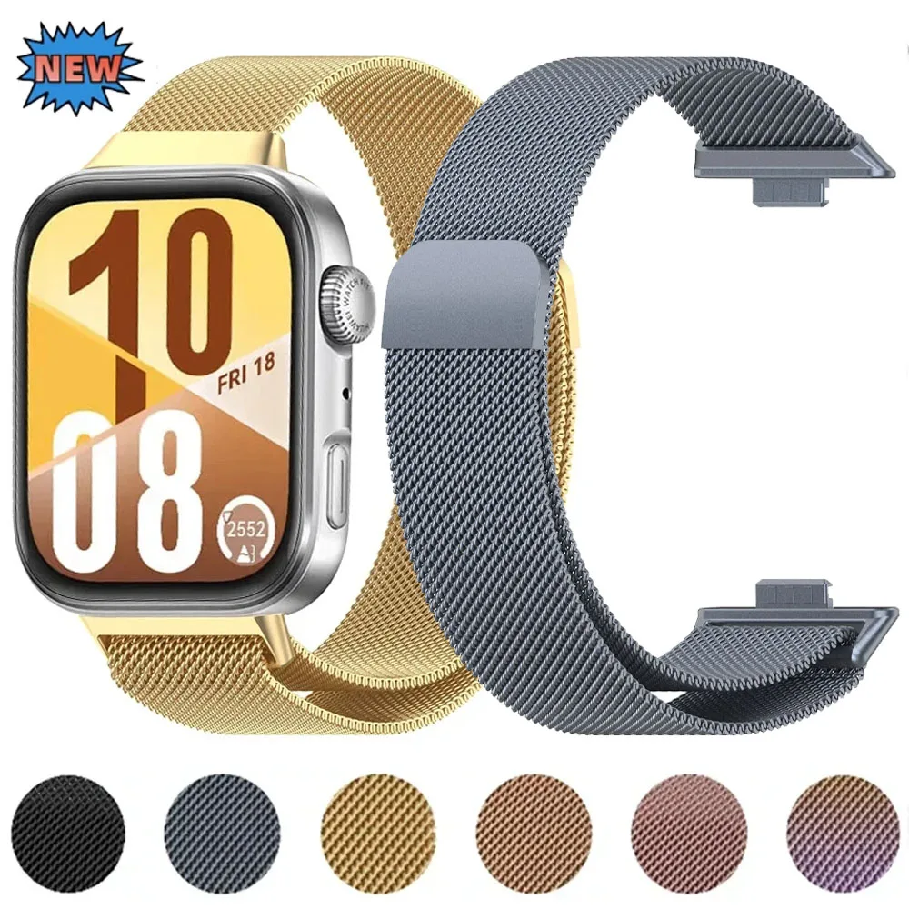 Metall-Milanese-Loop-Armband für Huawei Watch Fit 4 3, Edelstahl-Armband, Gürtel für Huawei Watch Fit 4 Pro 3, Armband Correa