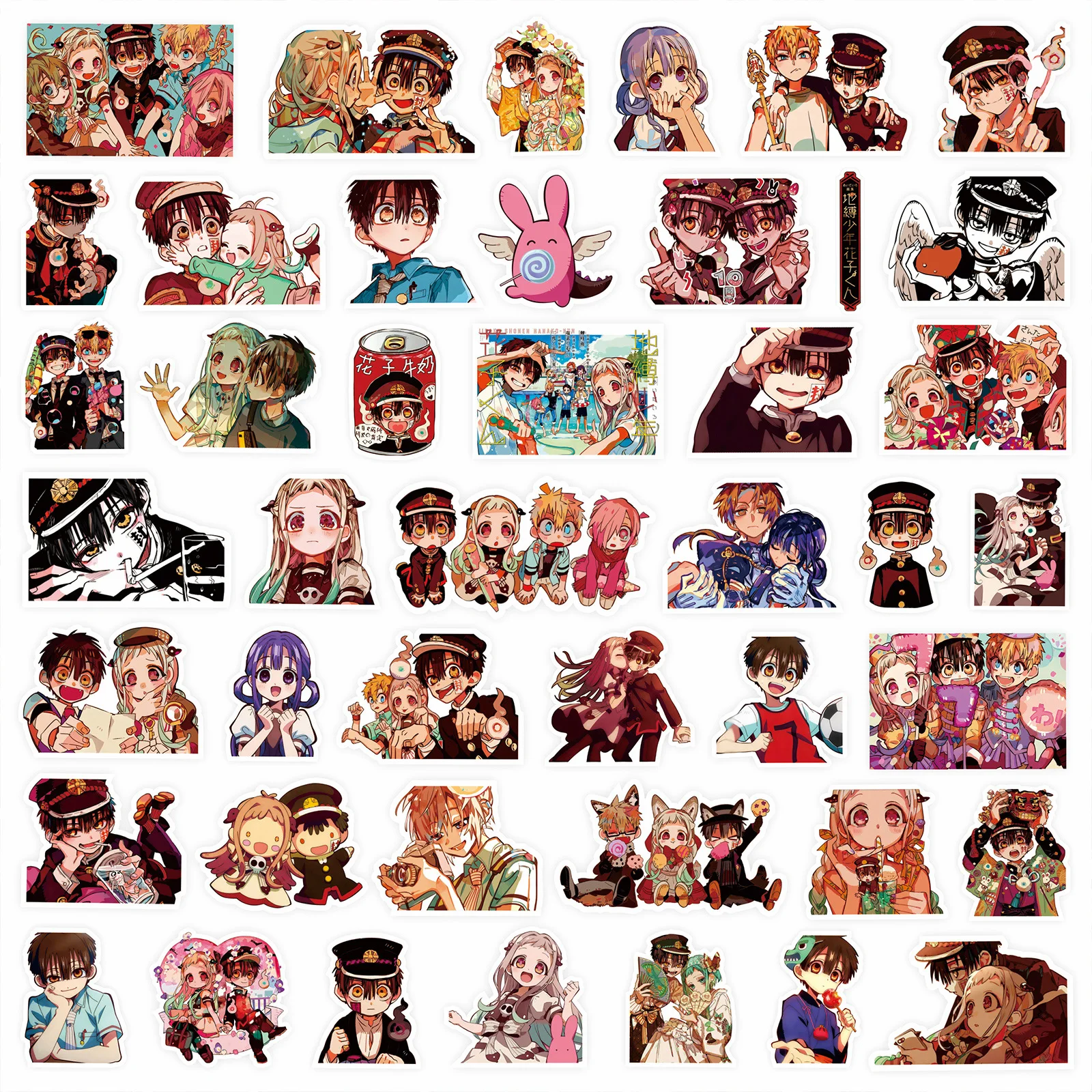 84Pcs Hanako Stickers Toy Bound Hanako Kun Stickers Diary Booklet DIY Decorative Stickers