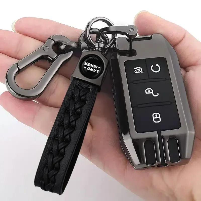 For Land Rover Discovery Range Rover Defender Velar Freelander Metal/Leather Car Keychain Key Chain Key Rings Emblem Accessories