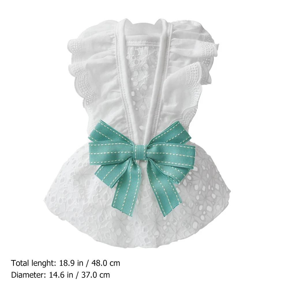 

Cute Dog Dresses Fashion Costume for Puppy Travel Party Photo Shoots Comfortable Skirt Pet Clothes Lightweight