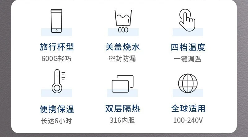 Draagbare waterkoker, goede dingen om te delen, sterk aanbevolen