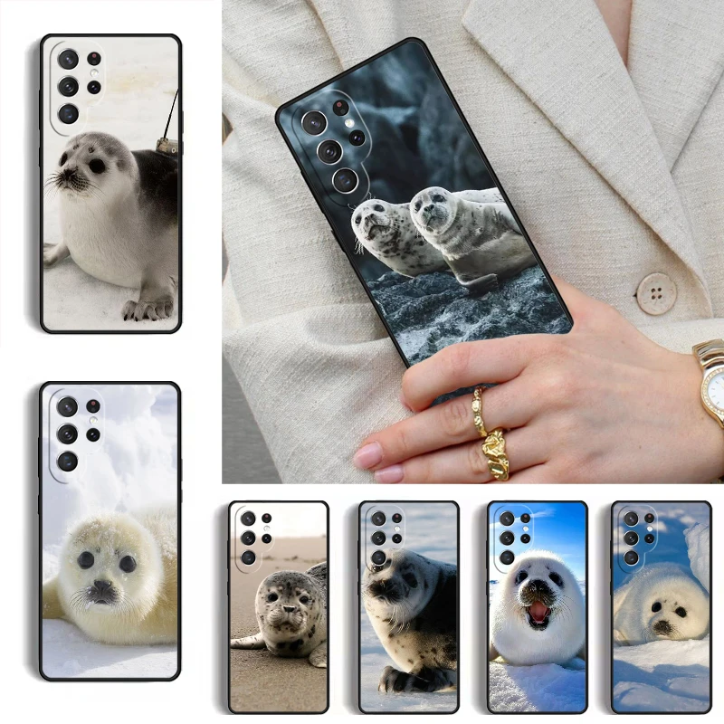 Baby Seals MOBILE Phone Case for Samsung Galaxy S26 S25 Ultra S24 S23 S22 S21 Plus Note 10 Bumper Cover