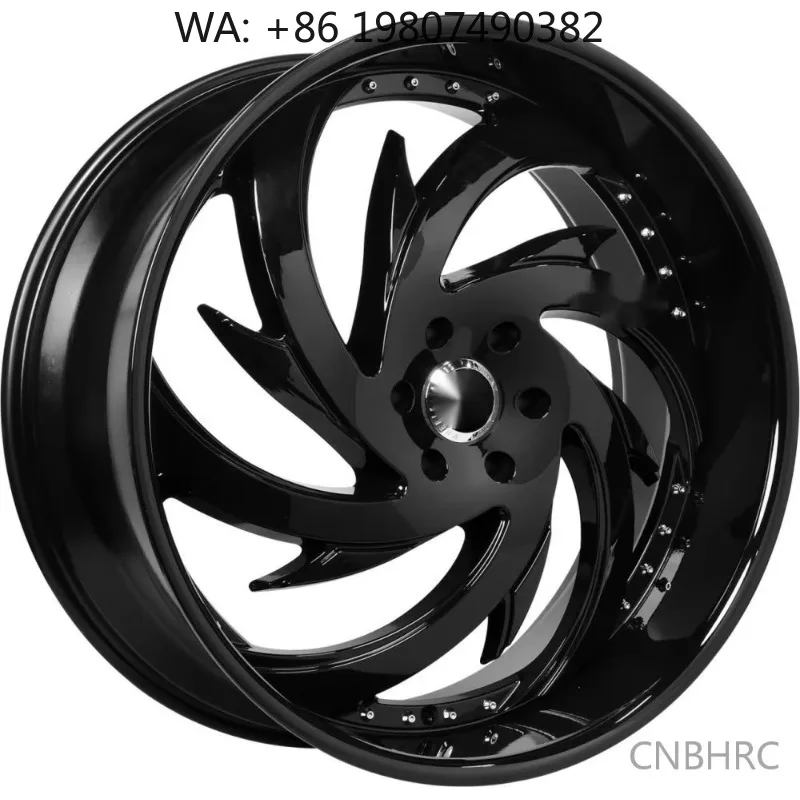 18-22 Inch Lightweight Black Forged Alloy Wheels Premium Material Custom Finishing Aftermarket Daily Passenger Car Rims