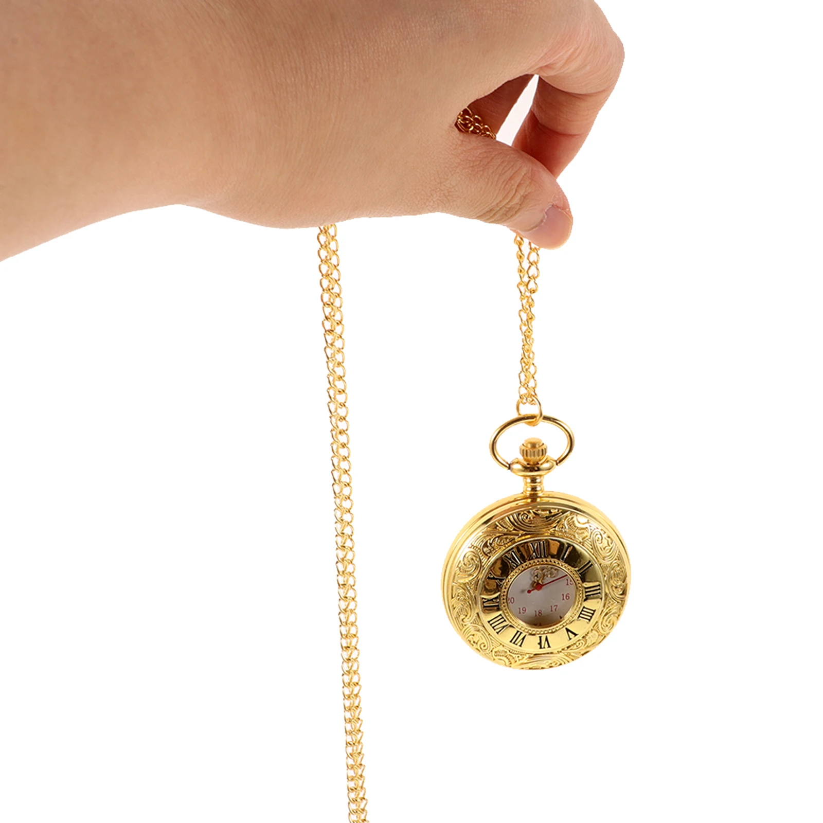 

Retro Pocket Vintage Small Roman Numeral Decorative for Decorative Watch Men Women Portable Compact Size Sturdy Material