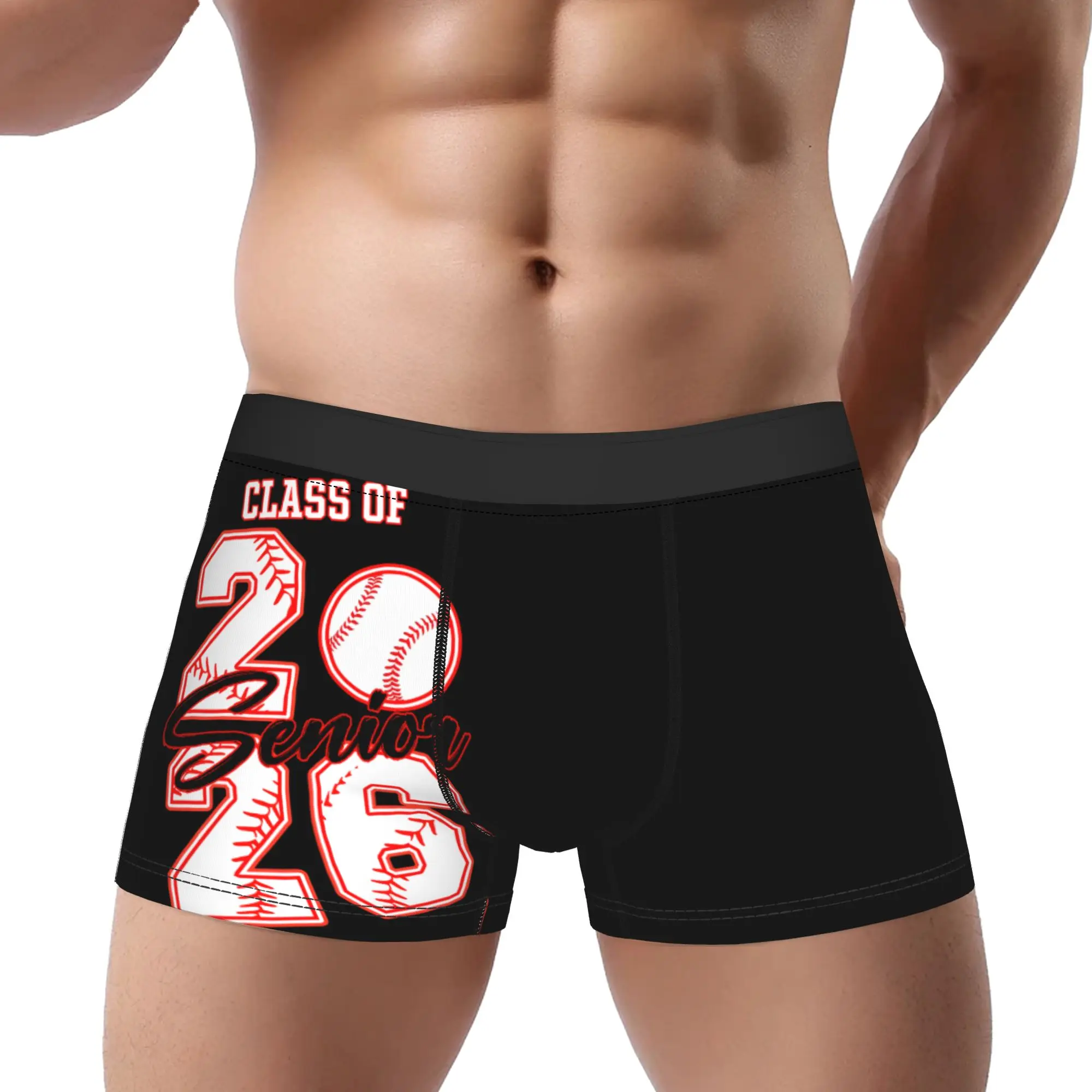 Baseball Senior Senior 2026 School  Class Of 2026 Underpants Homme Panties Male Underwear Comfortable Shorts Boxer Briefs