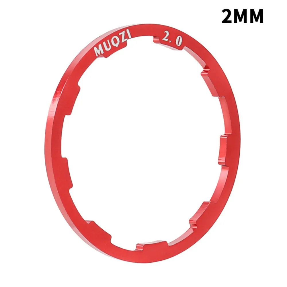 MTB Grooved Hub Washer 1.0/1.5/1.85/2.0/2.18/2.35/2.5MM Bottom Bracket Spacers Cassette Flywheel Mountain Tower Base Ring