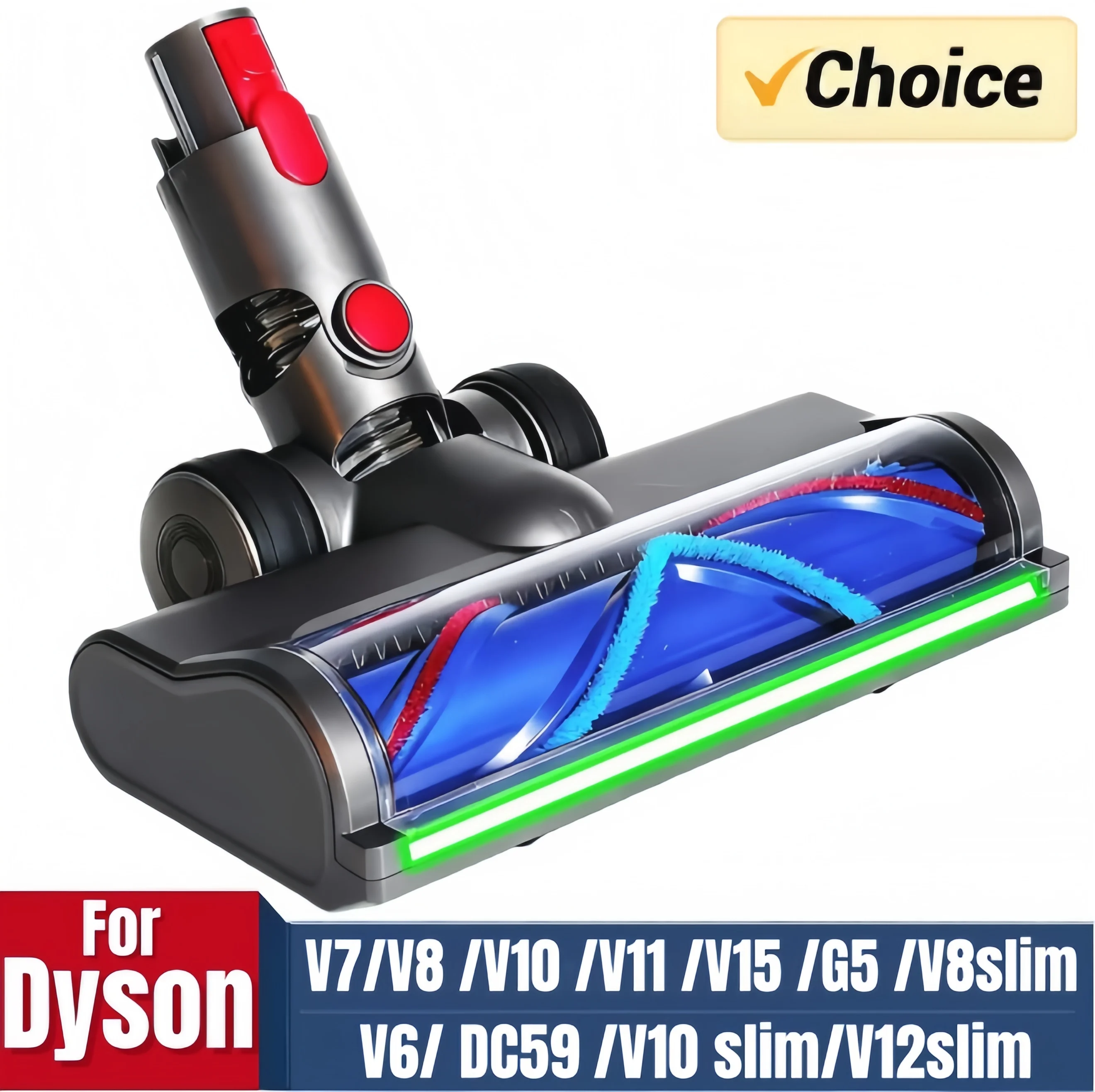 Für Dyson V7/V8/V10/V11/V15/G5/8slim/V6/V10 Slim/V12 Slim Kabelloser Staubsauger Anti-Verwicklungs-Ersatzkopf