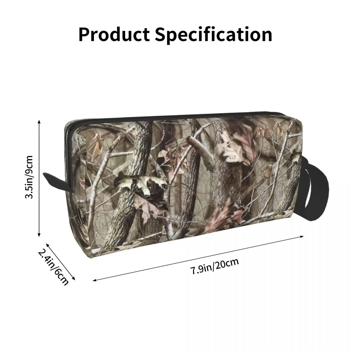 Custom Real Tree Camouflage Camo Pattern Travel Cosmetic Bag Women Toiletry Makeup Organizer Ladies Beauty Storage Dopp Kit