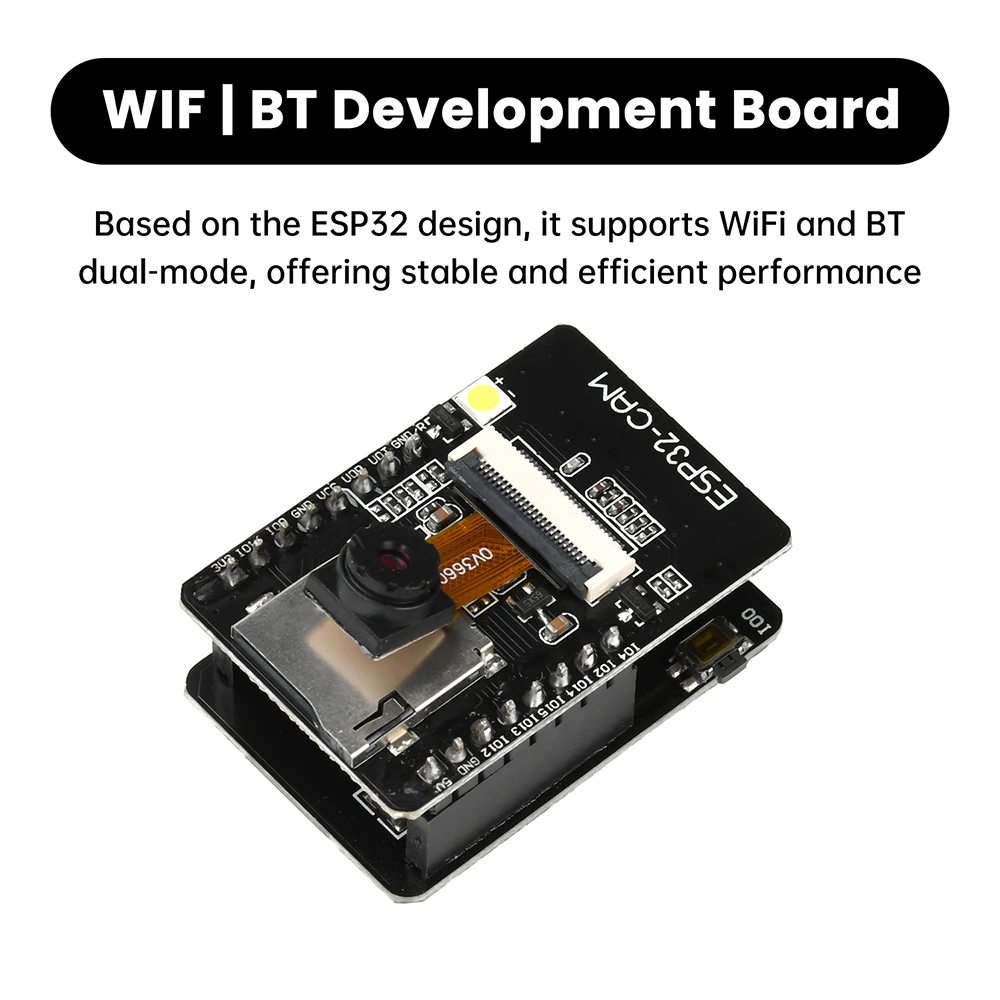 

ESP32-CAM-MB WiFi Bluetooth IoT Макетная плата Встроенный модуль камеры OV3660 USB-DC плата последовательного порта CH340