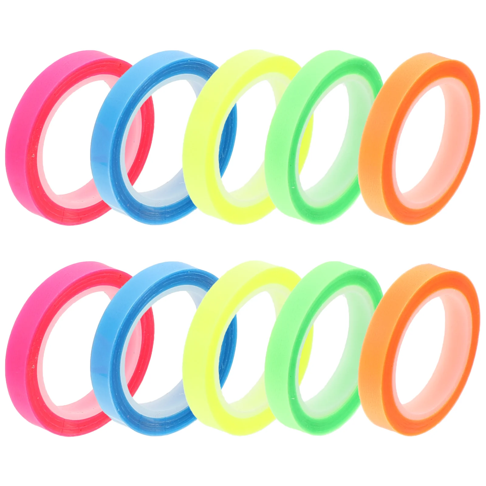 

10 Rolls Neon Sign Waterproof Index Sticker Sentence Tapes Book Tabs for Books Stickers Highlighter