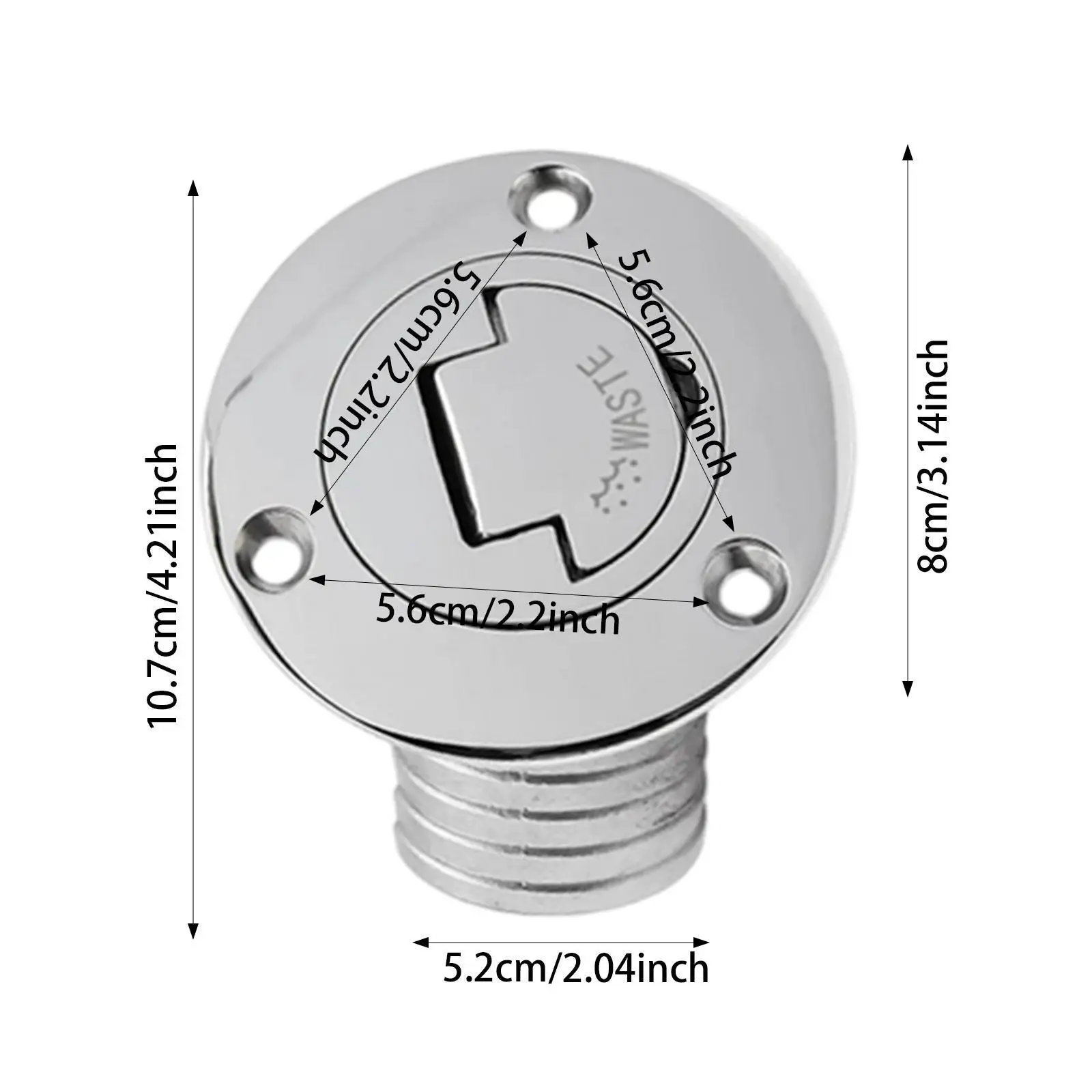 

Практичная заглушка для заливки топлива из нержавеющей стали, деталь для морских судов, прицепов, яхт, кораблей