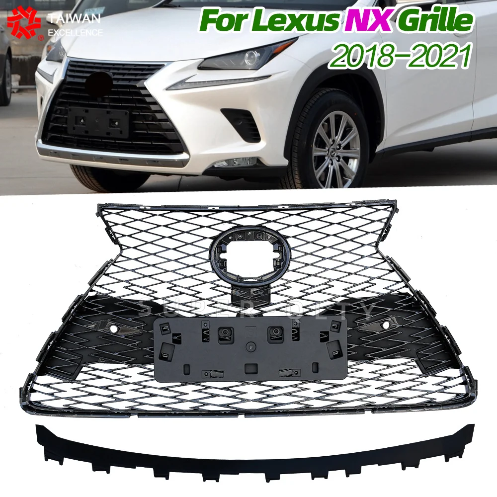 Front Grille for LEXUS NX 2018-2021 NX200 300H F Sport Grid Car Grille Car Accessory