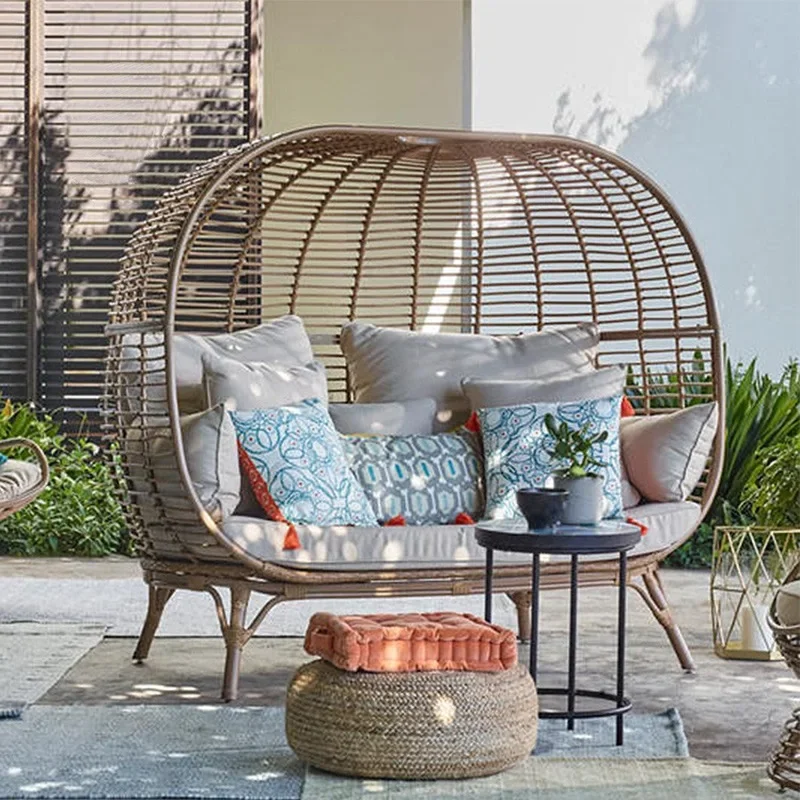 bird's nest swing courtyard balcony rattan chair indoor hanging basket garden rattan art sofa bird's nest recliner