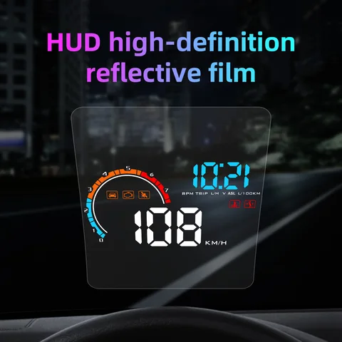 1 шт., автомобильная светоотражающая пленка HUD, проекционный дисплей, защитный светоотражающий экран, потребление скорости, дисплей, автоаксессуары, 2 размера