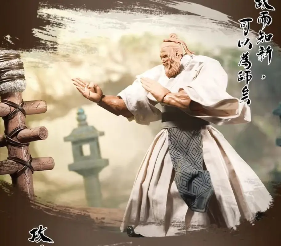 JLDZ Romankey 1/12 Strój żołnierza z kostiumem konfucjańskim, akcesoria materiałowe, model zabawka pasujący do figurki akcji 6 cali, DIY, dostępny od ręki