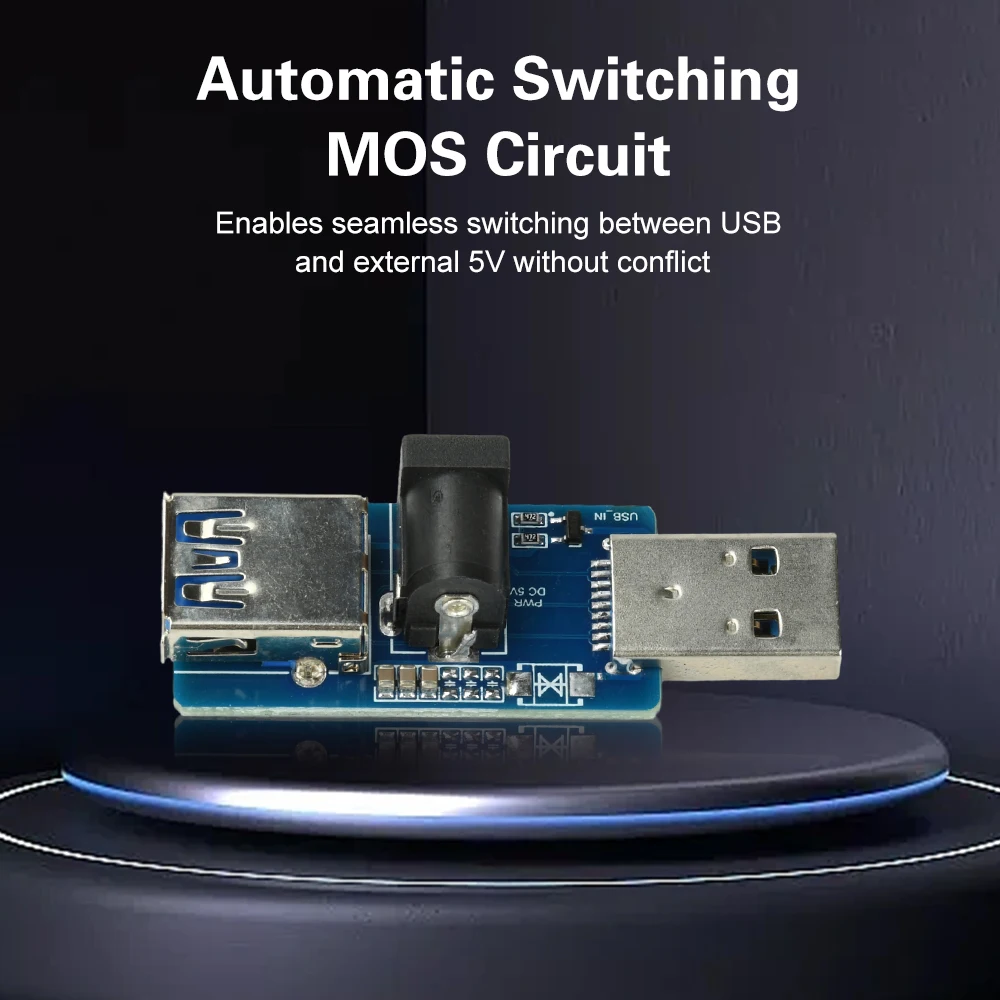 DC5V Power Supply Enhancer USB Power Splitter Module/USB A Power Bank Virtual Load Anti-Shutdown Module Charging Protection Tool