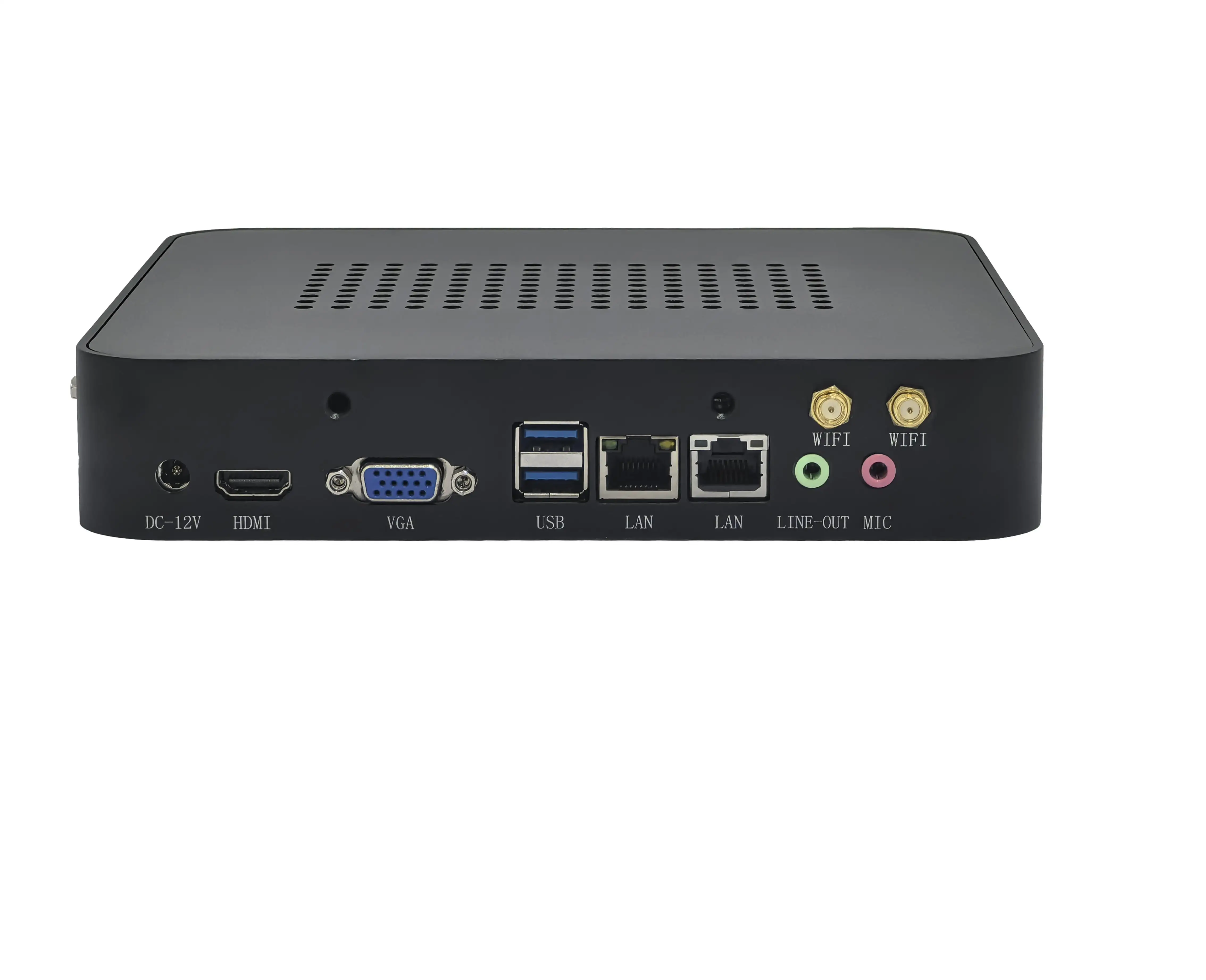 HD4001-QM9700 Mini PC   7th Gen Kaby Lake U Series Core I3-7100U Dual-Core Dual DDR3 Max 16G 12V/19V Power