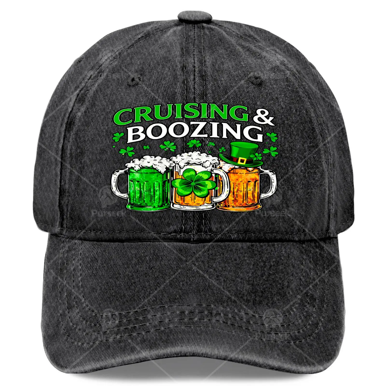 Cruising Boozing Irish Drinking St Patricks Day Beer Cruise Baseball Hat Unisex