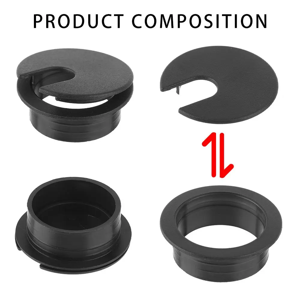 35/50mm Wire Hole Covers Grommet Computer Desk Cable Hole Cover Cap Plug Furniture Line Tidy Storage Holder Practical Hardware