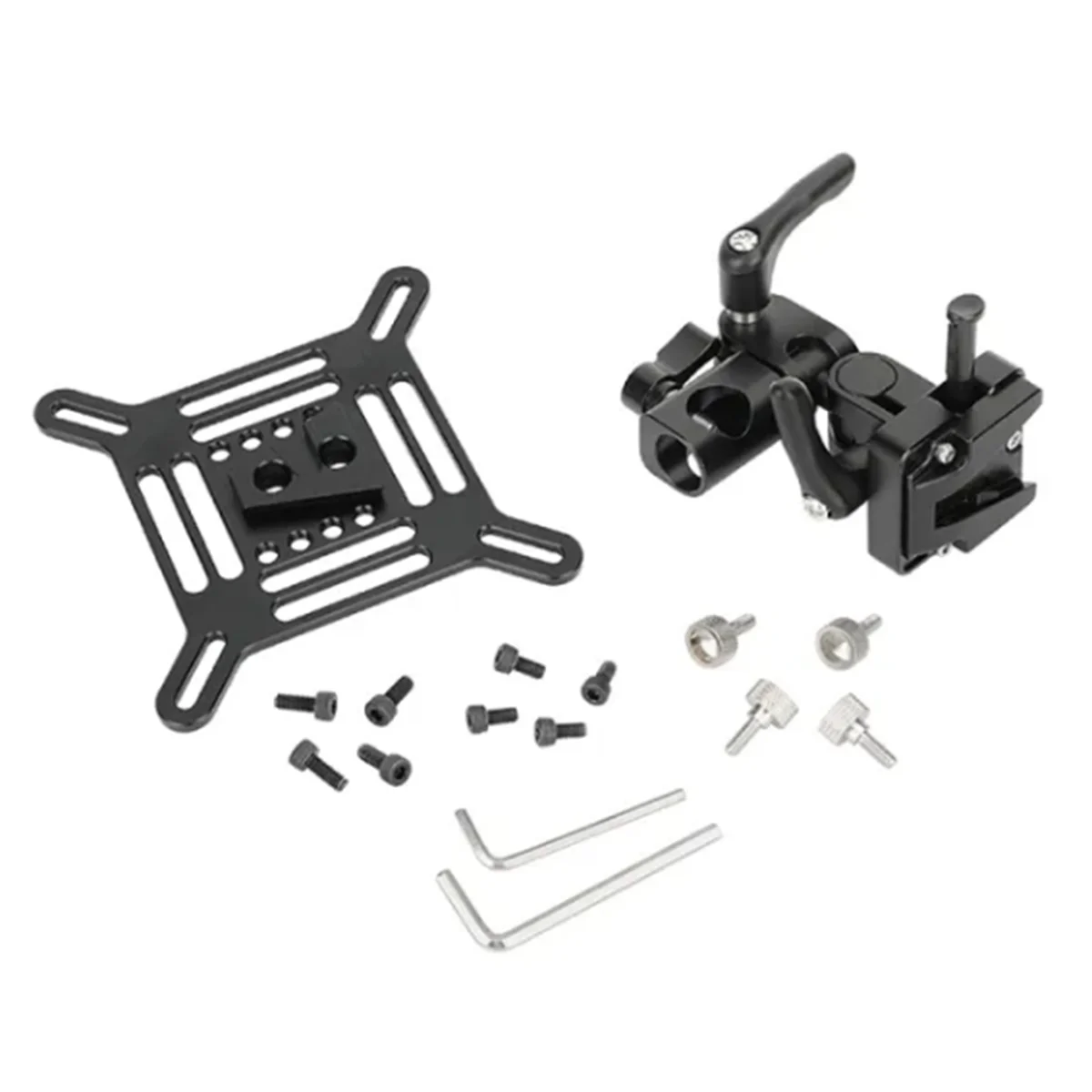 

Adjustable for VESA Monitor Mount with Quick Release V-Lock to C- Stand Baby Pin Adapter Supports Monitors 13to