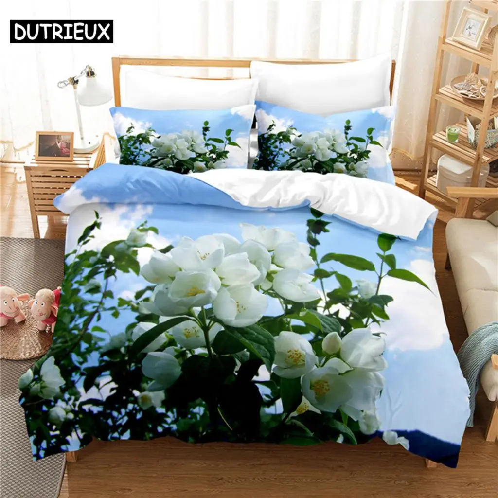 

Gardenia Bedding Set Duvet Cover Set 3d Bedding Digital Printing Bed Linen Queen Size Bedding Set Fashion Design