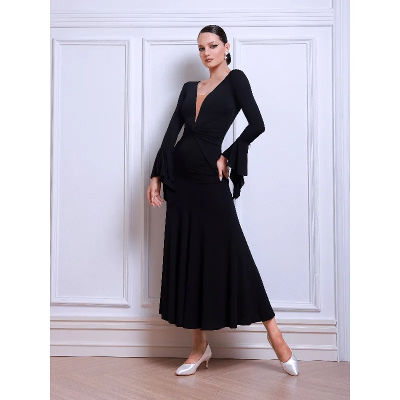 Customized TID Modern Dance Dress National Standard Waltz Grand Swing Skirt Advanced Social Performance Dresses for Women