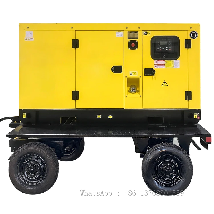 China Generator 30kw 30kva Generator Sound Proof Trailer Type Generator