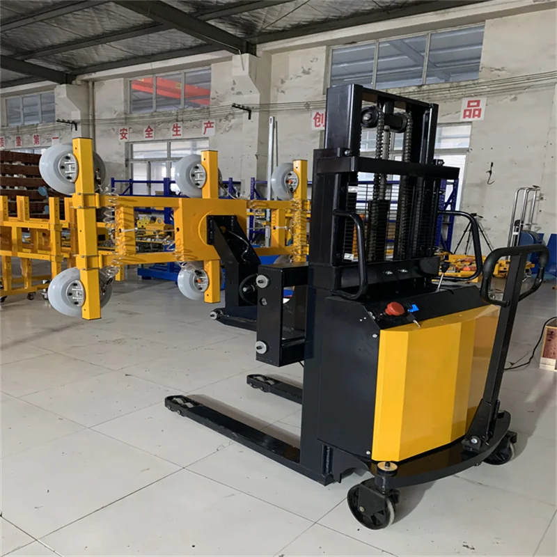 Small Mobile Forklift Suction Cup Glass Lifter Window Glass Lift Equipment Vacuum Lifter