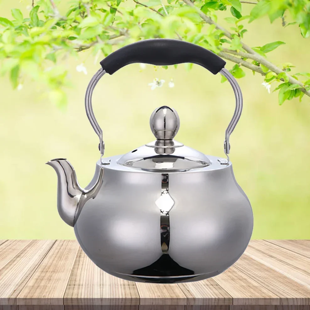 

2L Stainless Steel Teapot Home Bubble Tea Kettle With Filter Thickened Stainless Steel Boiling Water Kettle With Long Handle