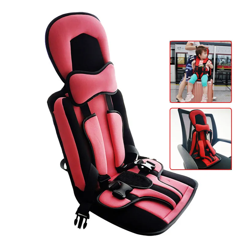 Travel Seat Cushion With Safety Belt For Suitcase Dinner Chair Baby Car Trolley Case Marquee Foldable Bebe Accessories