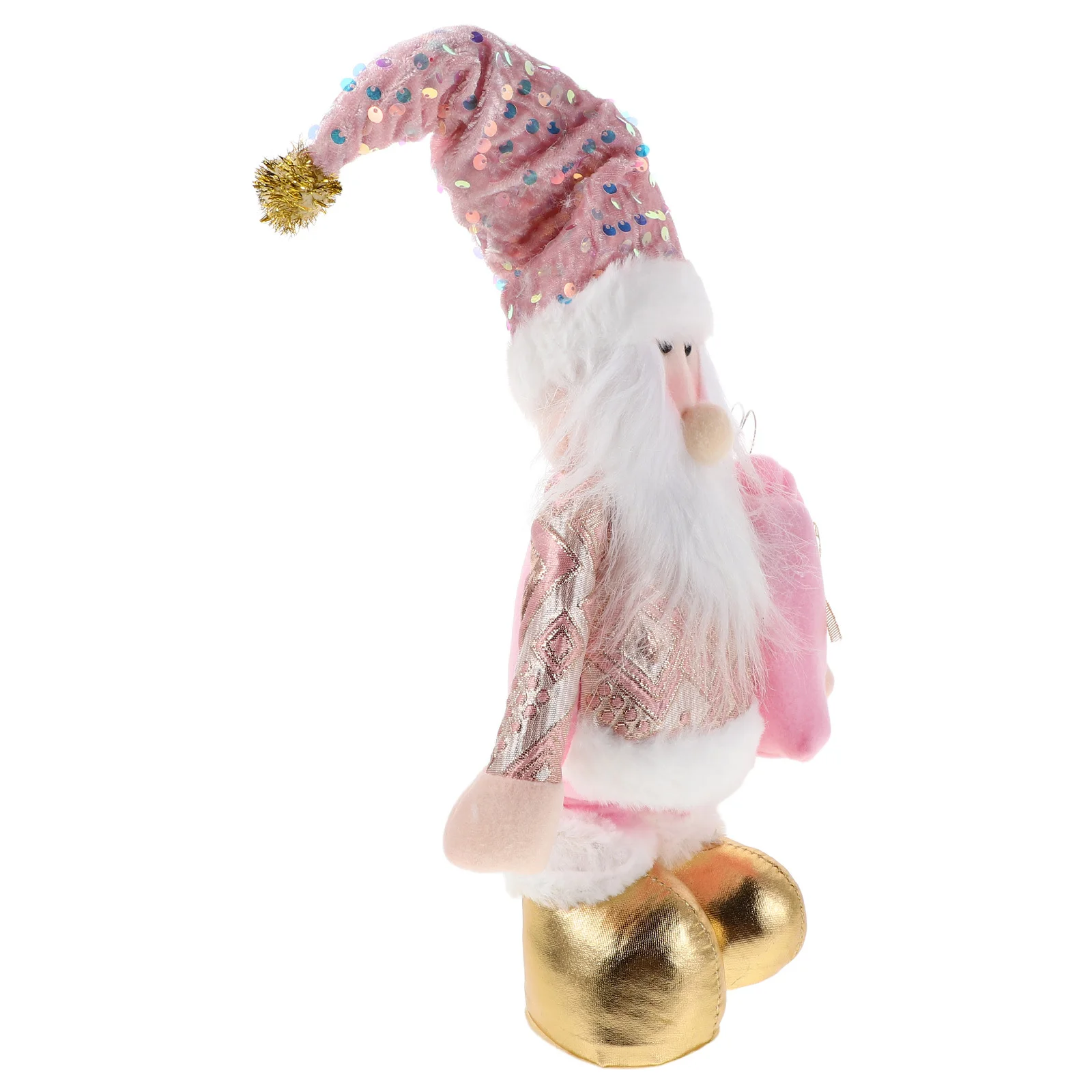 

Adjustable Holiday Pink Standing Decoration Lights Music Christmas Scene Prop Winter Party Ornament Home Decor Desktop Accent