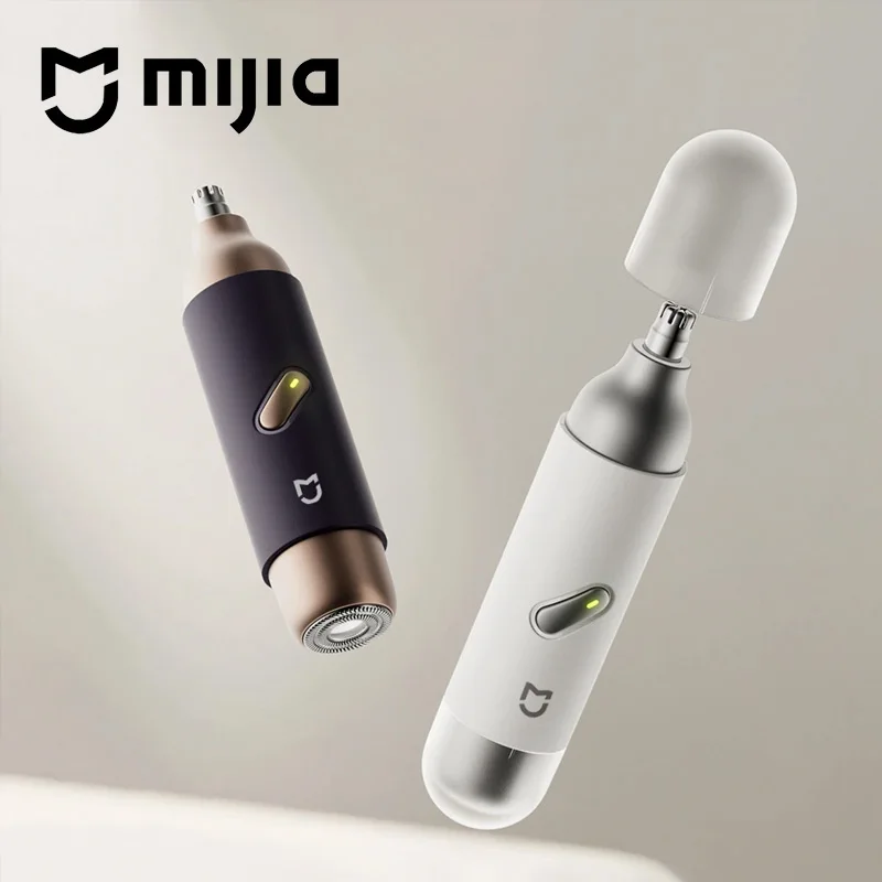 NEW! Mijia Electric Hair Trimmer for Nose Men Painless Rechargeable Sideburns Eyebrows Beard 2 in 1 Hair Clipper Shaver
