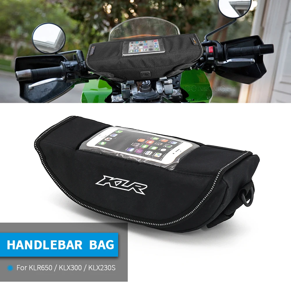 

Motorcycle Accessories Waterproof Bag Storage Handlebar bag Travel Tool bag For Kawasaki KLR650 Adventure ABS KLX300 KLX230S