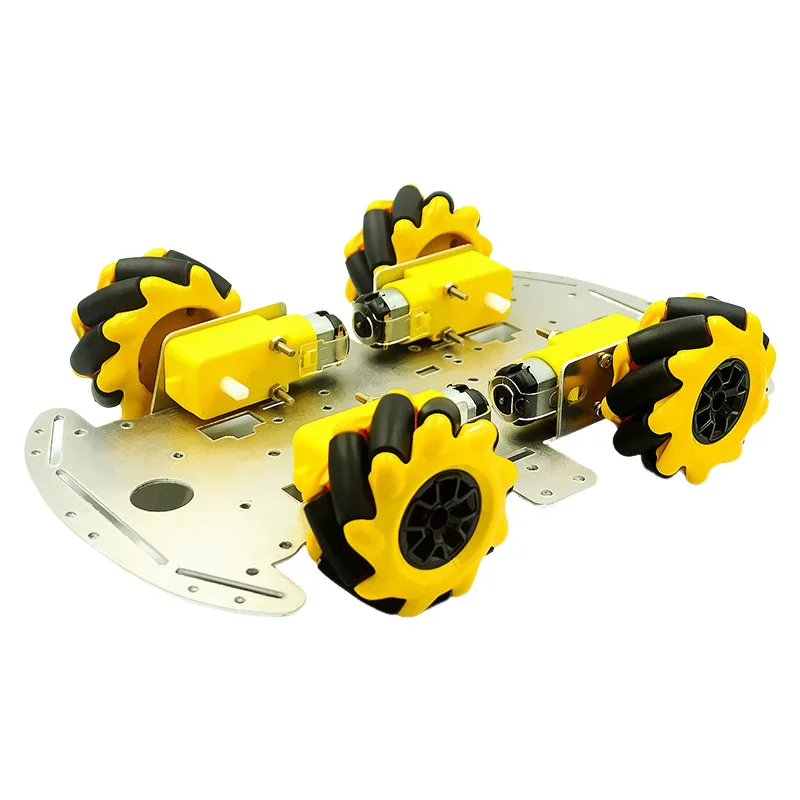 DIY Ultrasonic Intelligent Obstacle-Avoidance Toy Car Accessories: Mecanum Wheels, 4WD Aluminum Alloy Chassis