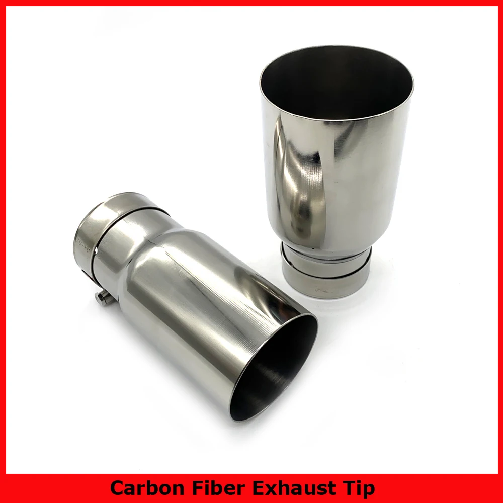 Stainless steel vehicle refitting universal exhaust car muffler tail throat Car modification for b-mw e90 exhaust tip w222 pipe