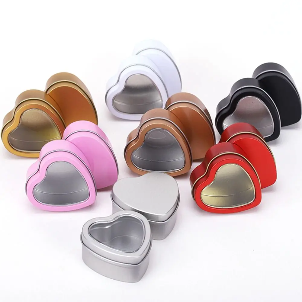 Aluminum Tin Jar Refillable Bottles Cosmetic Container Metal Tea Cans Candle Box Candy Packaging Box for Cream Balm Nail Candle