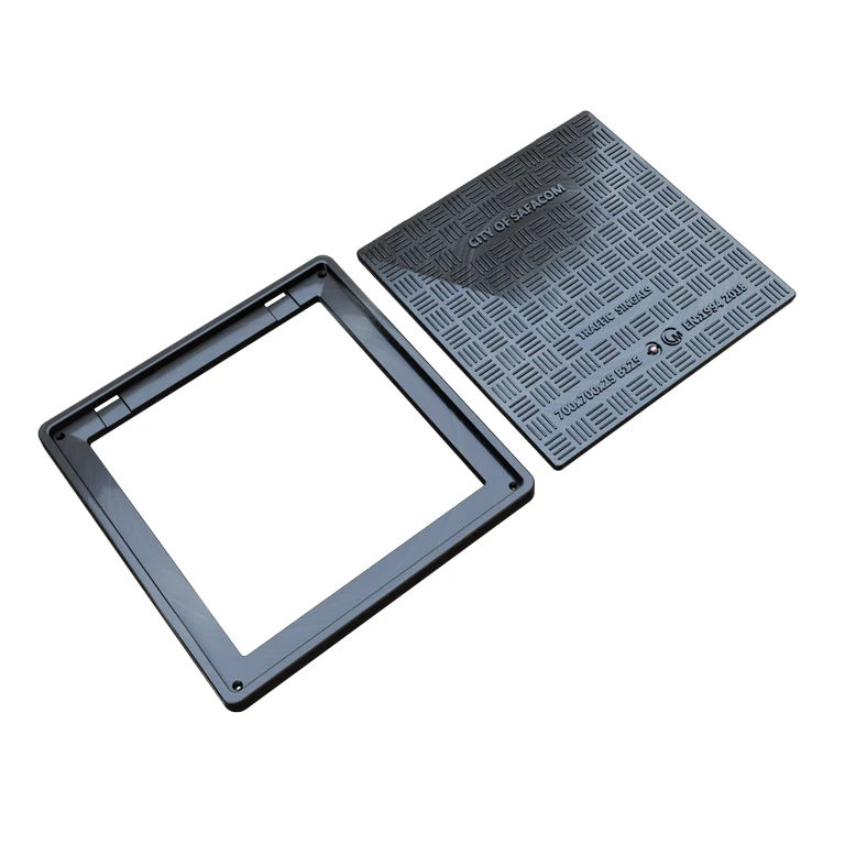 EN124 B125 GRP 650 mm Composite Manhole Cover  Traffic Signal
