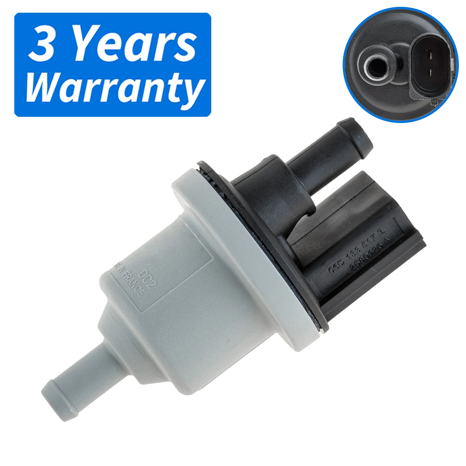 Vapor Canister Purge Valve 06D133517B,06D133517C For AUDI A3 2003-2008,A4 B6 2002-2004,A8L D4 2011-2018,Q7 3.6 FSI 2006-2010