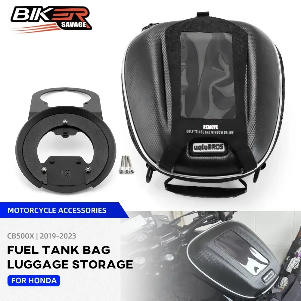 

Newest For HONDA CB 500X CB500X 500 X Saddle Fuel Tank Motorcycle Bags Accessories Waterproof Luggage Navigation Tanklock Racing