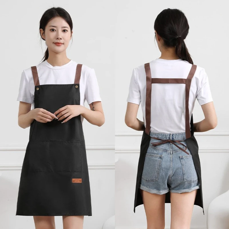 Resistant Dirt Apron Waterproof and Oil Resistant Household Kitchen Cooking Fashion Apron Adult Work Clothes Kitchen Accessories