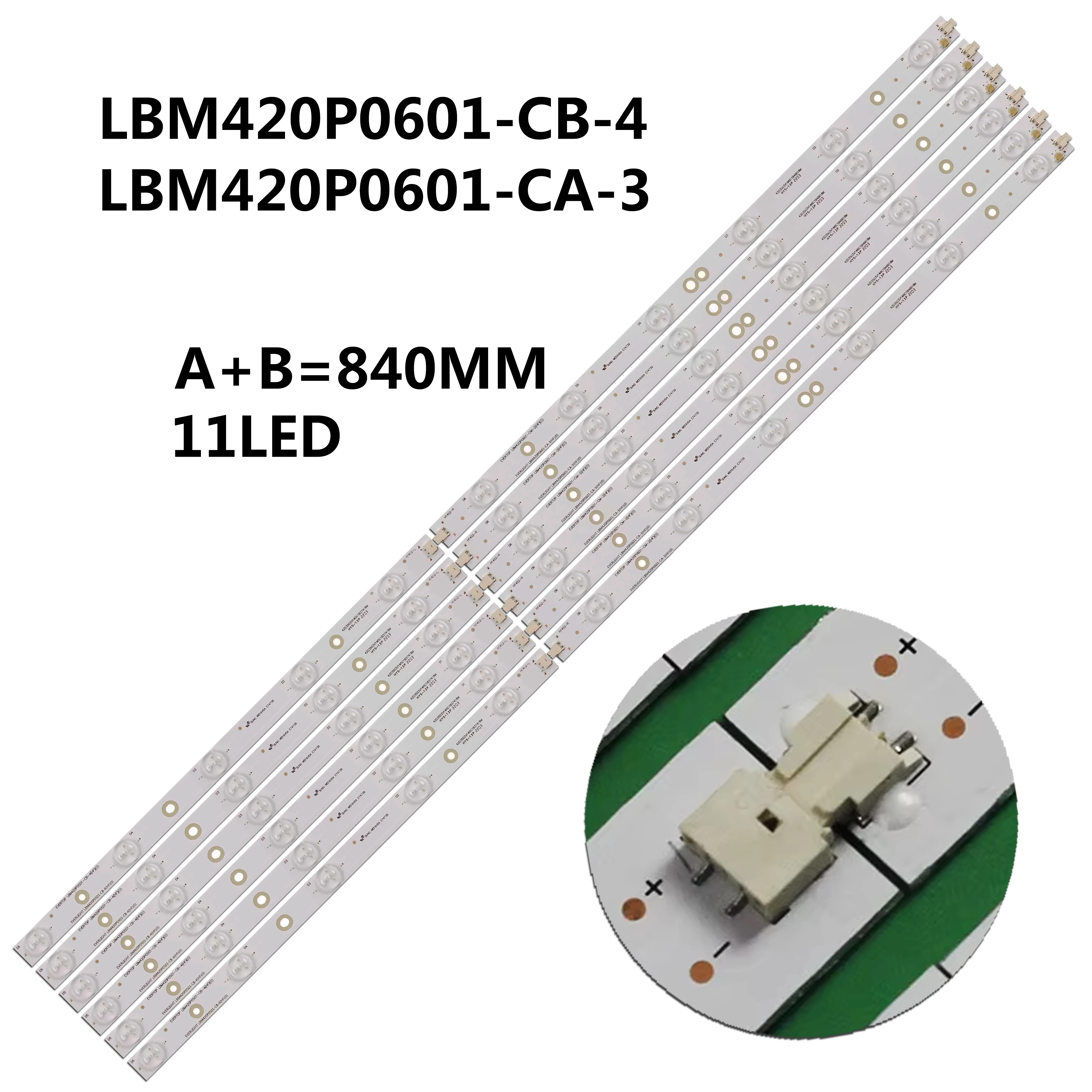 

Лента светодиодной подсветки LBM420P0601-CA-3 LBM420P0501-CB-4 для телевизора 42 дюйма 42PFL3108K/12 42PFL3018T/60 42PFL3218K 42PFL3208H/12 42PFL3108H