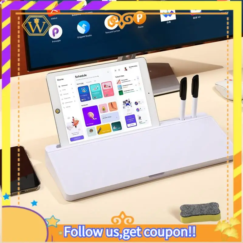 Latest-Whiteboard Weekly White Board Calendar Desk Organizers With Computer Keyboard Stand With Drawer, For Office, Home