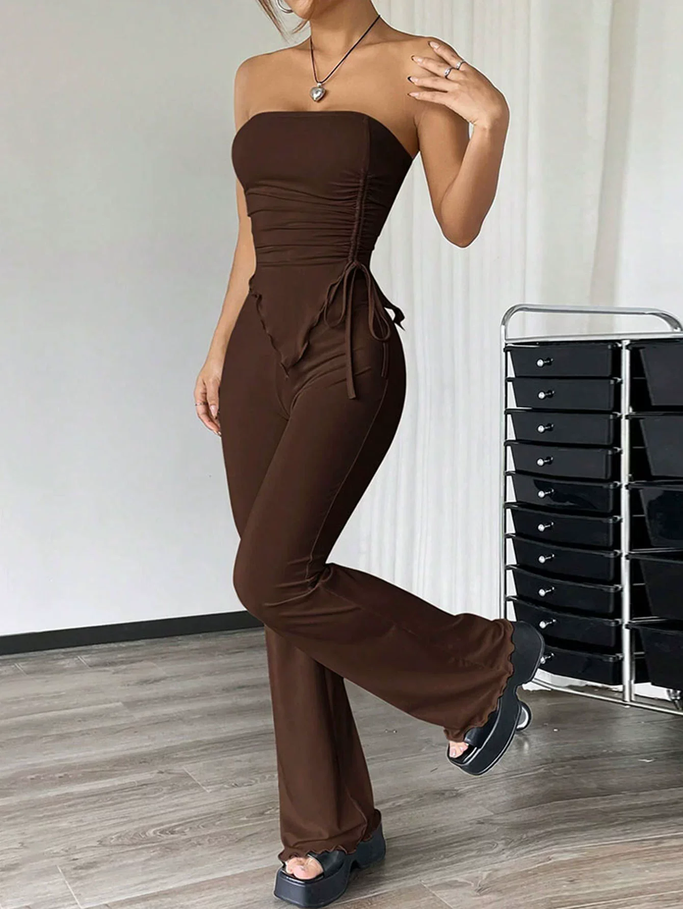 

Women 2025 Spring Autumn Sleeveless Crop Tops Long Pants Two Piece Matching Sets Outfits Streetwear