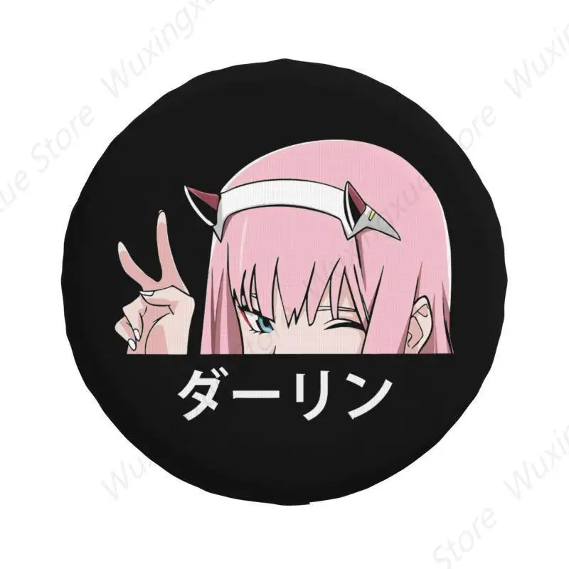 Darling In The Franxx Zero Two Spare Wheel Tire Cover for Honda CRV Jeep RV SUV 4WD 4x4 Vehicle Accessories 14