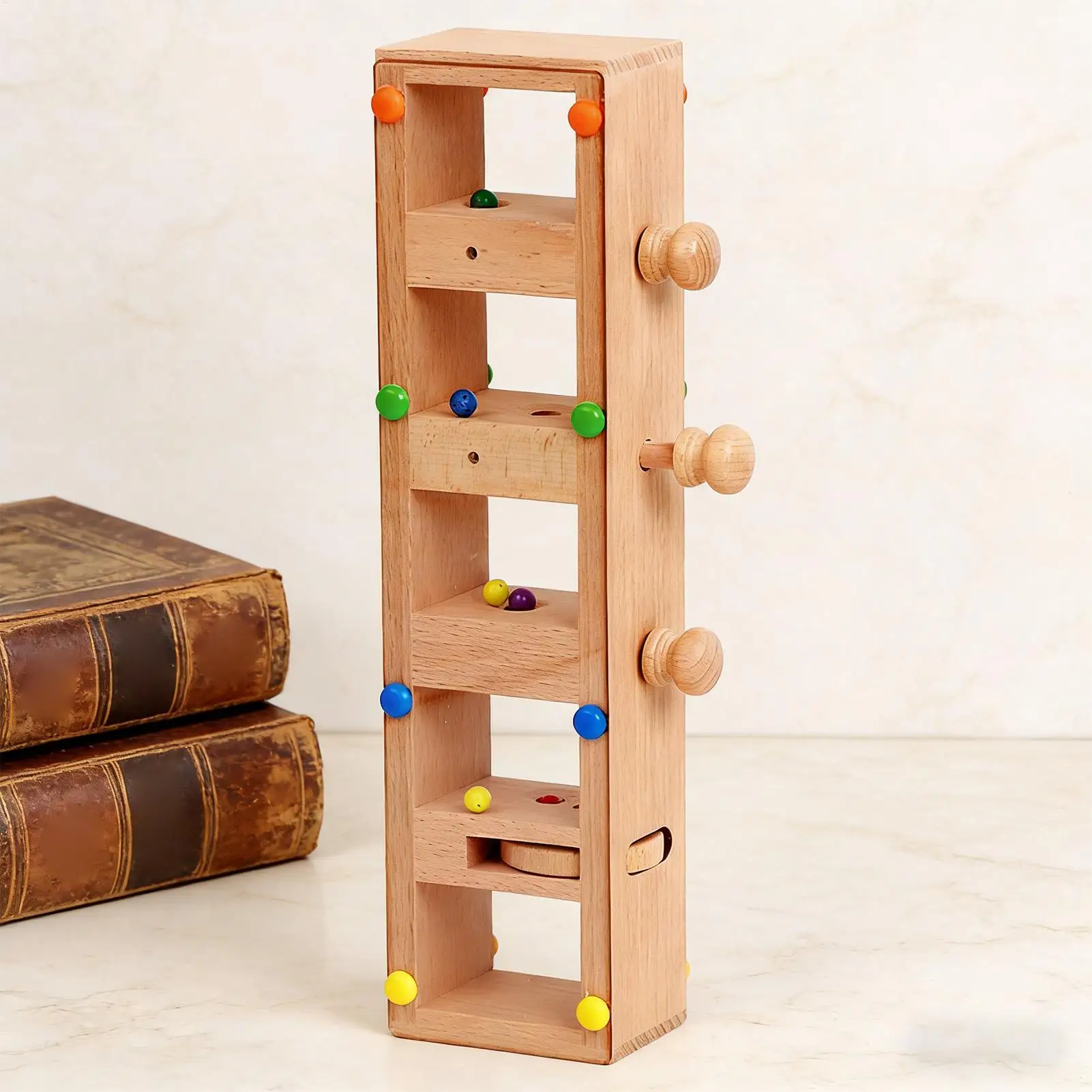 Kids Education Toy Fine Motor Skills Building Wooden Beading Puzzle Toy For Boys Girls Preschoolers Children Over 3 Years Old